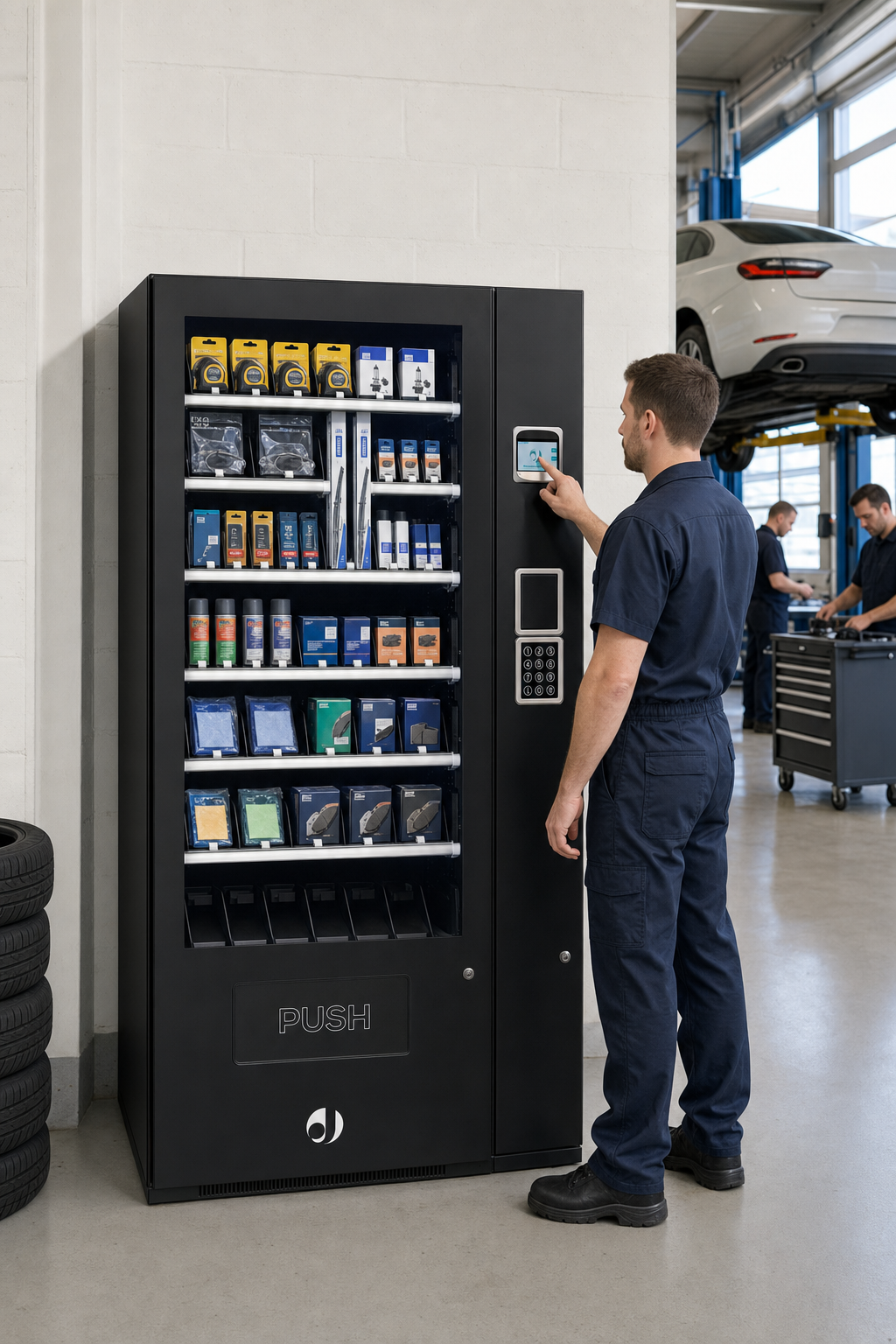 Vendolution automotive vending machine